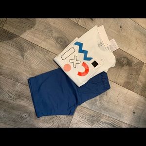 Uniqlo navy short set